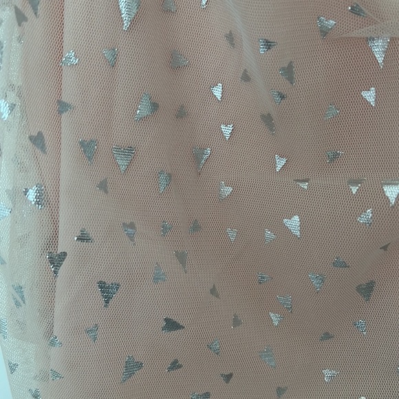 h:ours Rialto Mini Dress in Silver Hearts size s - Picture 3 of 4